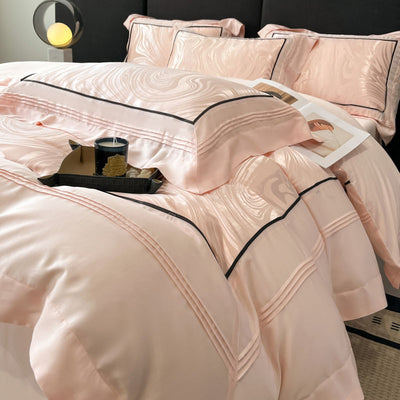 Juego de Cama Jacquard Lujo Premium de 4 Piezas - Image 6