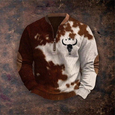 Sudadera con Cierre Estampado 3D Digital para Hombre - Primavera y Otoño - Image 3