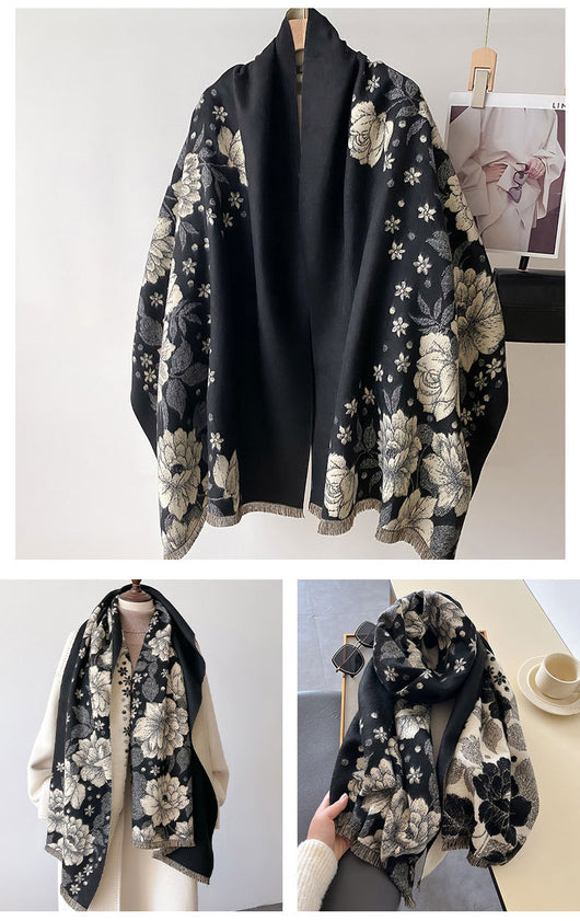 Pañuelo Étnico Floral con Estilo y Elegancia para Mujer - Image 11