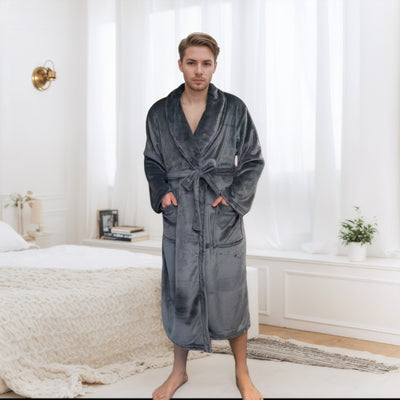 Pijama Largo Pareja Bata Cómoda para el Hogar - Image 13
