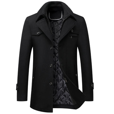 Abrigo de Lana Gruesa para Hombre - Elegancia y Calidez - Image 3