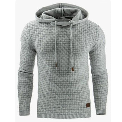 Sudadera con Capucha Jacquard para Hombre - Abrigo Cálido de Manga Larga - Image 11