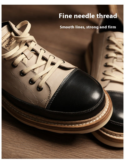 Zapatos Casuales de Cuero Genuino con Plataforma - Estilo Vintage Artesanal - Image 17