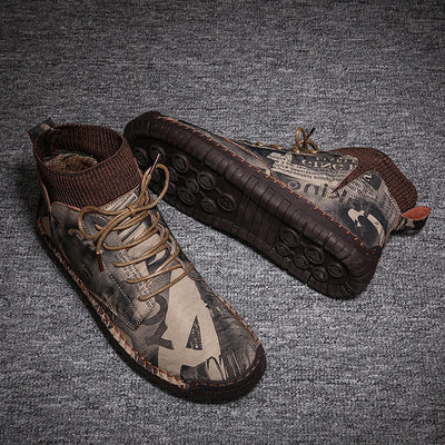 Botas Grandes Camuflaje para Hombre - Estilo Moderno y Versátil - Image 3