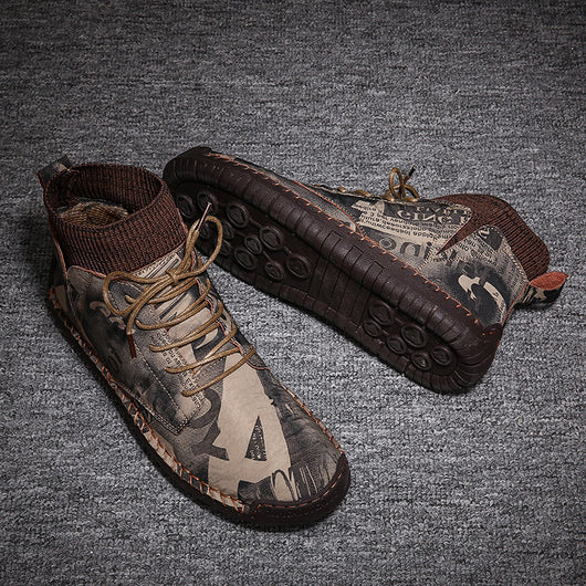 Botas Grandes Camuflaje para Hombre - Estilo Moderno y Versátil - Image 3