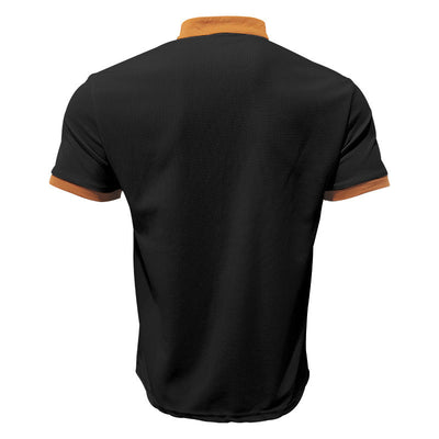 Camiseta Casual Hombre Estilo Medieval con Cuello Cordón - Image 21