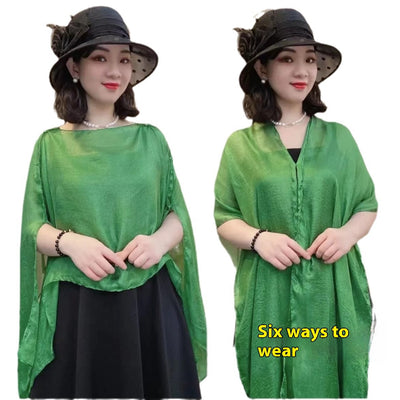 Poncho Protector Solar Versátil - Diseño Liso Perfecto para Vacaciones - Image 5