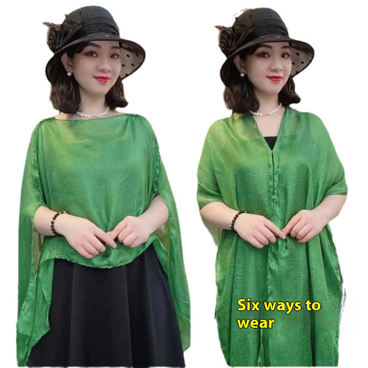 Poncho Protector Solar Versátil - Diseño Liso Perfecto para Vacaciones - Image 5