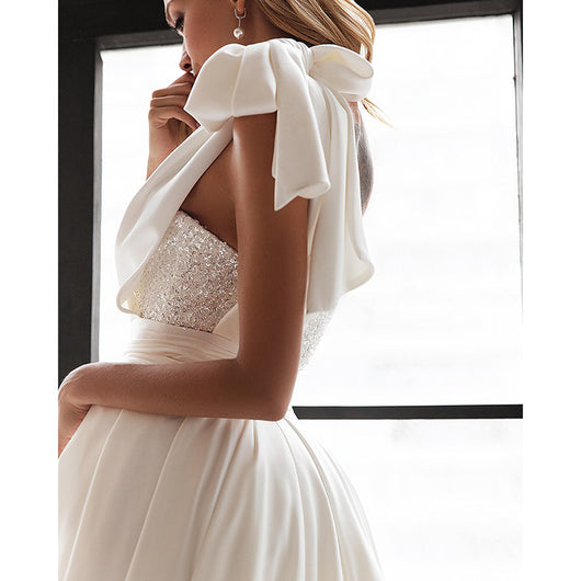 Vestido Elegante Ajustado con Lentejuelas Blancas para Mujer - Image 10