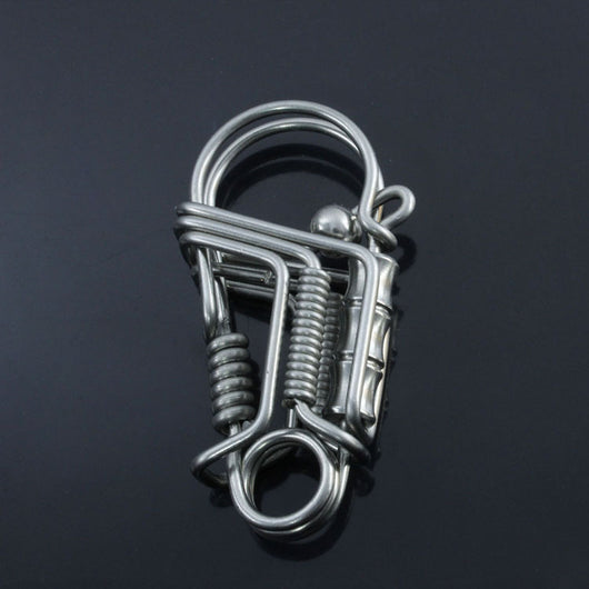 Llavero de Metal Brass para Auto - Colgante Unisex Elegante - Image 3