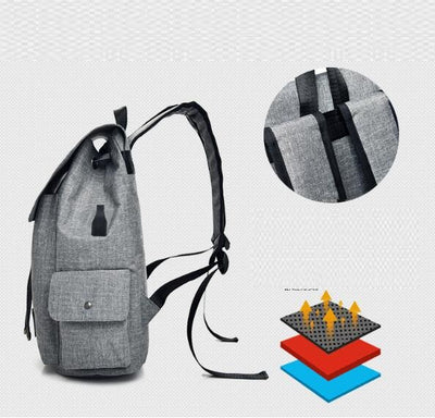 Mochila Inteligente con Carga USB para Laptop - Diseño Moderno Unisex - Image 13