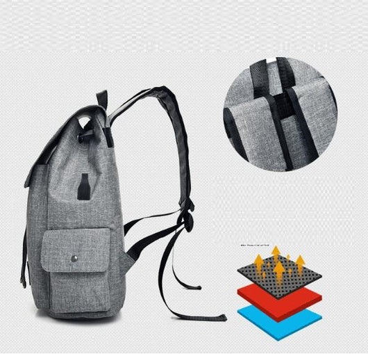 Mochila Inteligente con Carga USB para Laptop - Diseño Moderno Unisex - Image 13