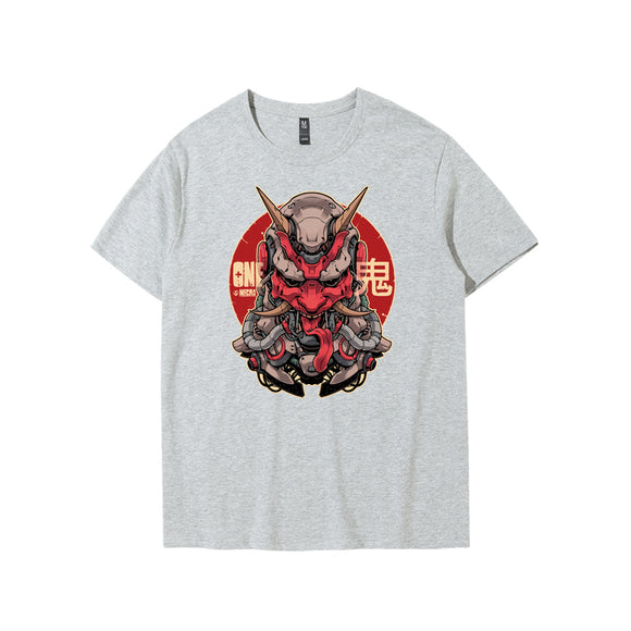 Playera Casual Ghost King con Estampado Gráfico