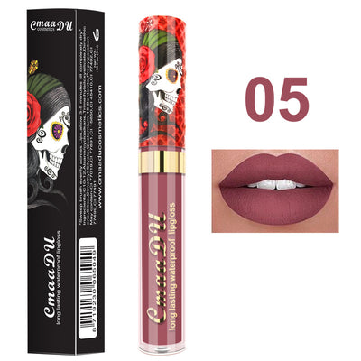 Labial Brillo Metálico Perlado Calavera - Efecto Espejo - Image 8