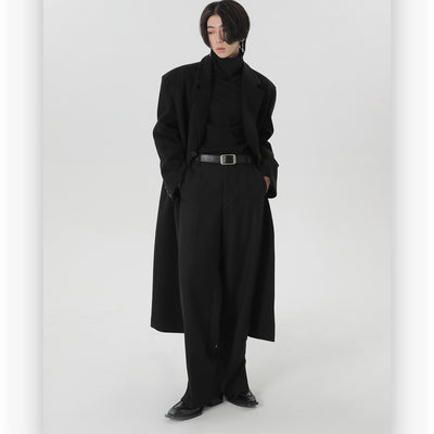Abrigo Largo de Lana Estilo Coreano para Invierno - Image 2