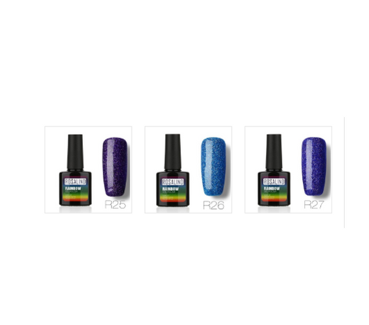 Esmalte de Gel Fotocurable ROSALIND sin Químicos - Sistema Arcoíris con Brillos - Image 34