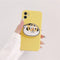 Funda Protectora Tiger Amarilla con Soporte de Silicona para Teléfono