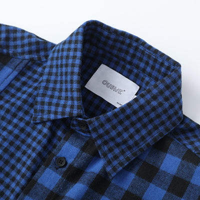 Camisa de Cuadros con Solapa para Hombre - Manga Larga - Image 8