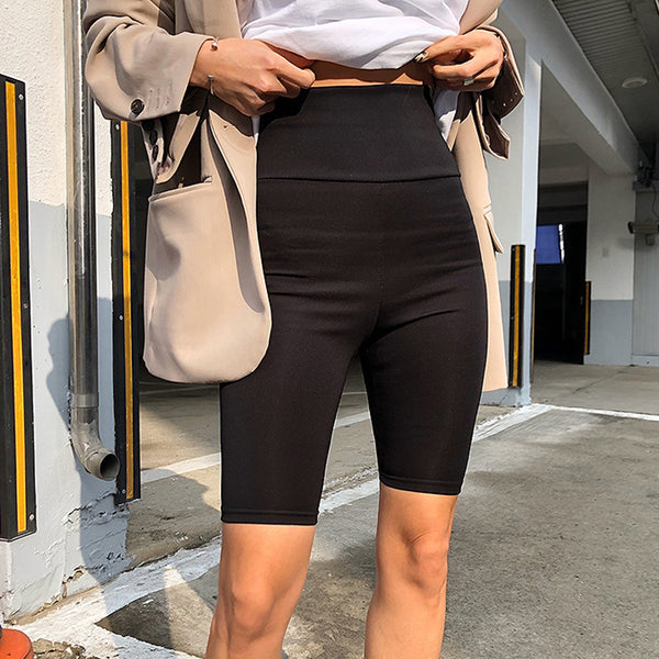 Leggings Deportivos Reductores Cintura Alta Five-Point - Negro Versátil