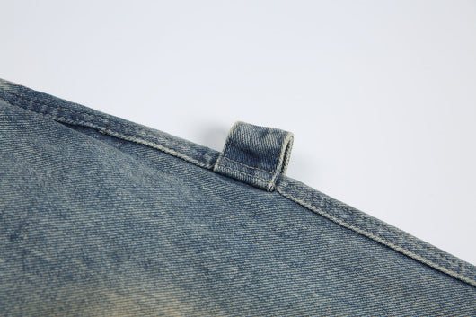 Pantalones Cargo Denim Vintage Lavado Retro Unisex - Image 25
