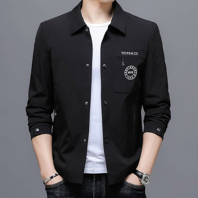 Chaqueta Casual de Solapa para Hombre Sin Arrugas - Image 2