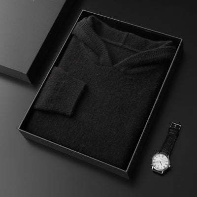 Suéter Hoodie de Cachemira Grueso Holgado para Hombre - Image 6