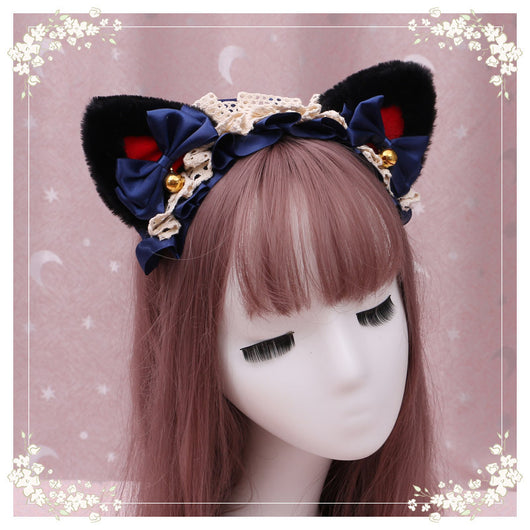 Diadema Lolita Gatita de Peluche con Encaje - Accesorio Anime Japonés - Image 24