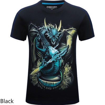 Playera Casual Estampado Animal 3D Personalizada Talla Grande Hombre - Image 21