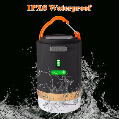 Linterna LED Recargable Impermeable para Campamento y Tienda