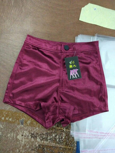 Shorts Retro de Cintura Alta con Bolsa Lateral para Cantantes - Image 15