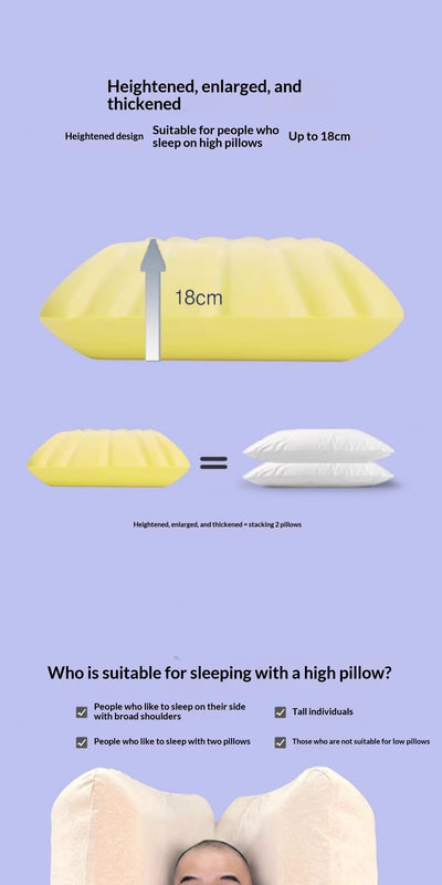 Almohada Elevada de Espuma Viscoelástica Reforzada Anti-Colapso - Image 15