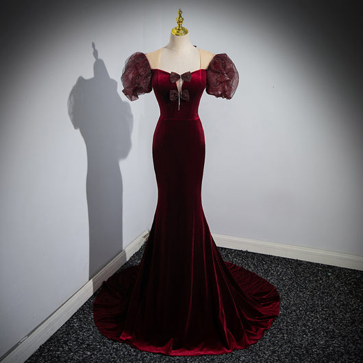 Vestido de Noche Terciopelo Performance para Mujer