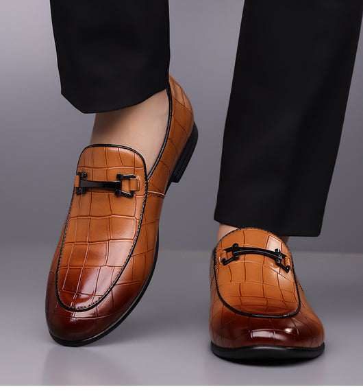 Zapatos de Cuero Ligeros Talla Grande Estilo Cuadros Lujo Premium - Image 33