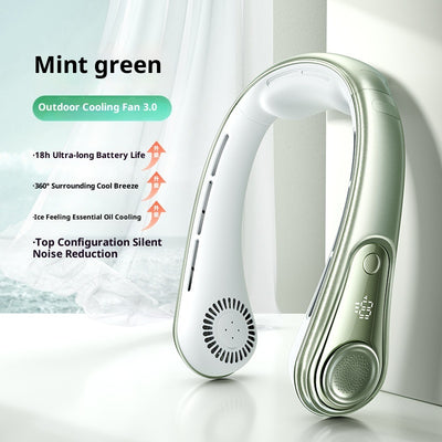 Ventilador Portátil Recargable USB para Cuello - Diseño Ergonómico Manos Libres - Image 8