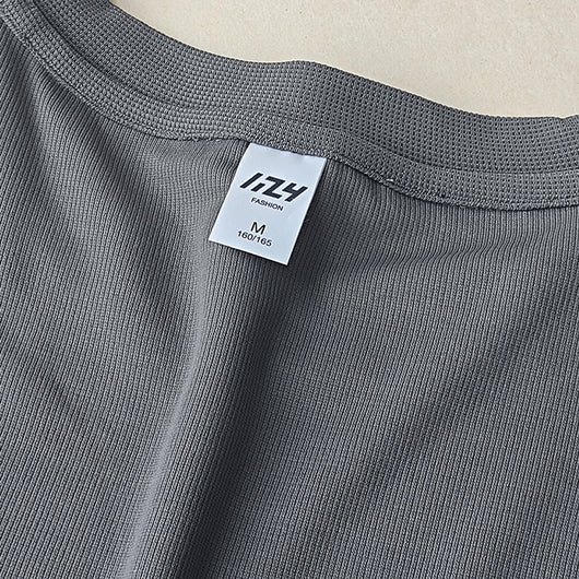 Camiseta Manga Corta Textura Waffle para Hombre - Image 3