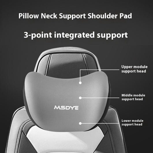 Almohada de Soporte Lumbar y Cervical con Espuma Viscoelástica para Auto