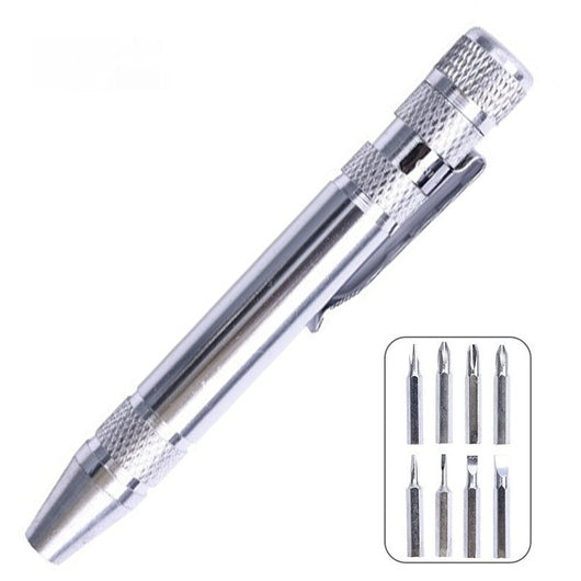 Juego de Destornillador 8 en 1 Tipo Pluma - Aleación de Aluminio - Image 6