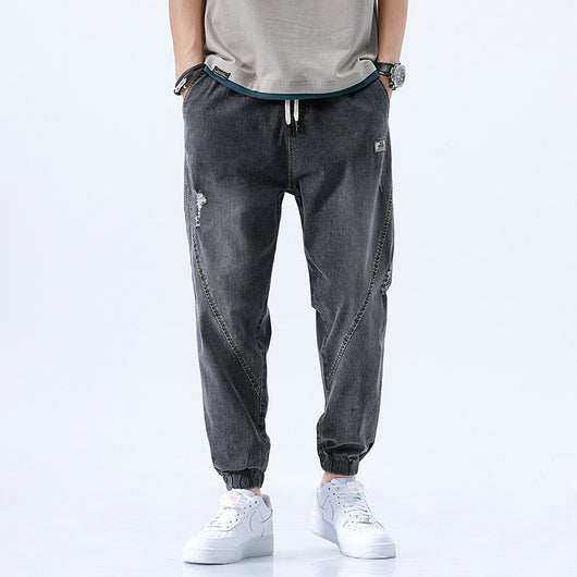 Pantalones Vaqueros de Cintura Elástica con Cordón Ajustable - Image 17
