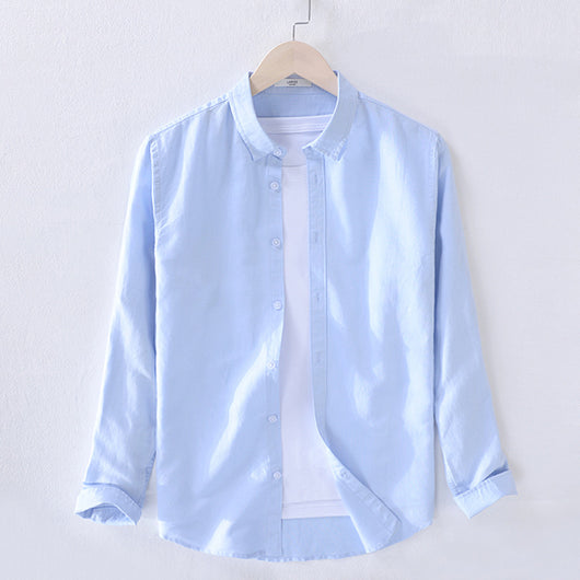 Camisa de Lino Manga Larga - Image 26