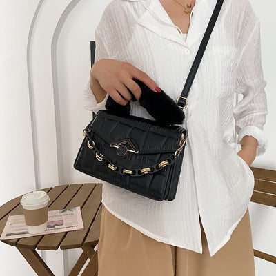 Bolso Bandolera Cadena Rombo de Un Hombro