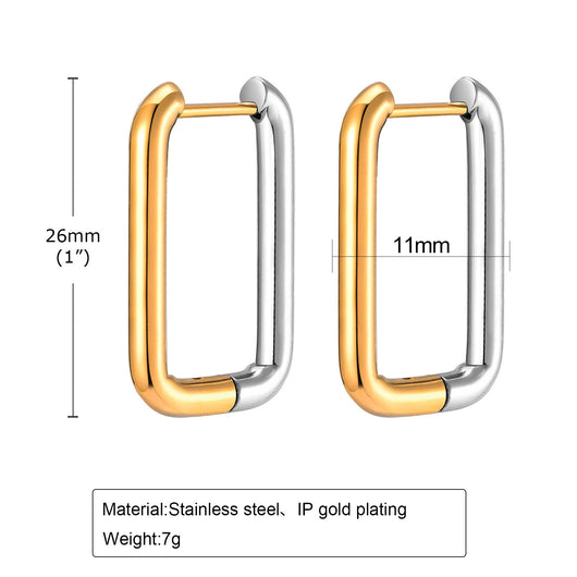 Aretes Dorados Degradados en Acero Titanio - Diseño Exclusivo Hipoalergénico - Image 13
