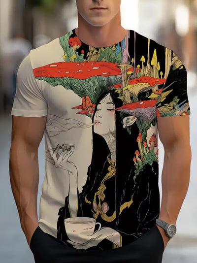 Playera Casual para Hombre con Estampado Digital 3D - Image 18
