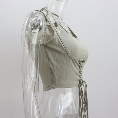 Blusa Sin Mangas con Amarre al Cuello - Image 12