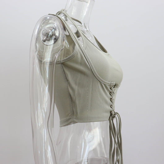 Blusa Sin Mangas con Amarre al Cuello - Image 12
