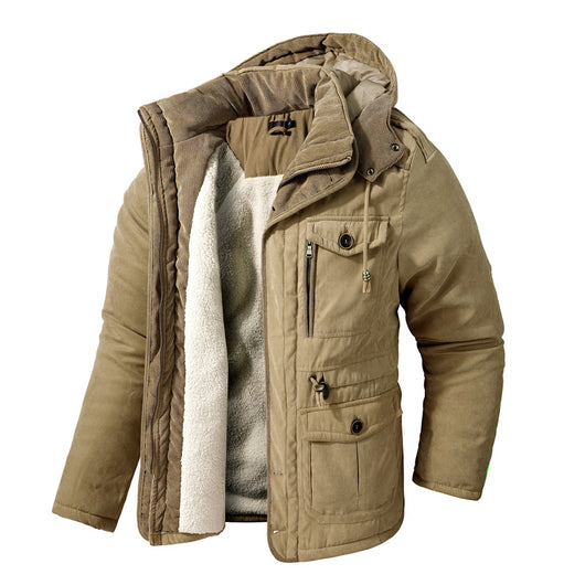 Abrigo de Algodón Acolchado Talla Grande para Hombre - Image 12