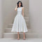 Vestido Largo Blanco Elegante para Mujer - Estilo Diosa