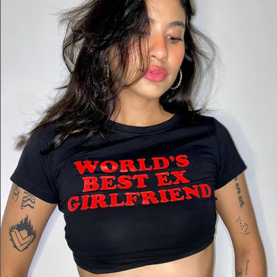 Crop Top Estilo Europeo y Americano con Letras Personalizadas - Image 19