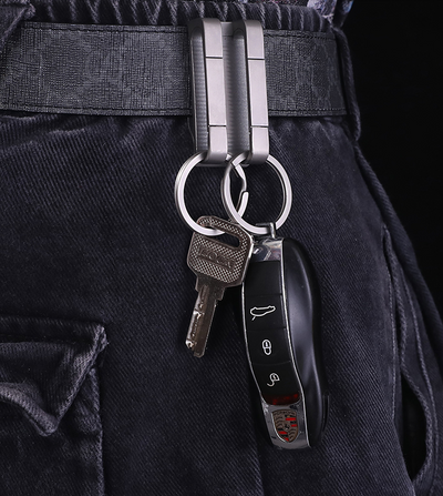 Llavero Doble en Aleación de Titanio para Hombre - Porta Llaves Creativo y Personalizable - Image 15