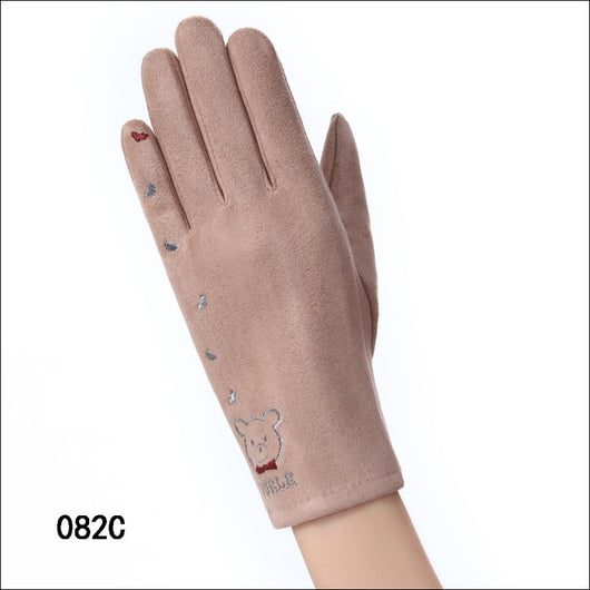 Guantes de Invierno Táctiles Impermeables de Ante