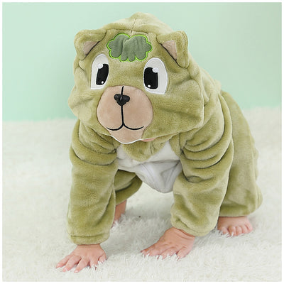 Pijama Enterizo de Franela con Diseño de Animales para Bebé - Image 14